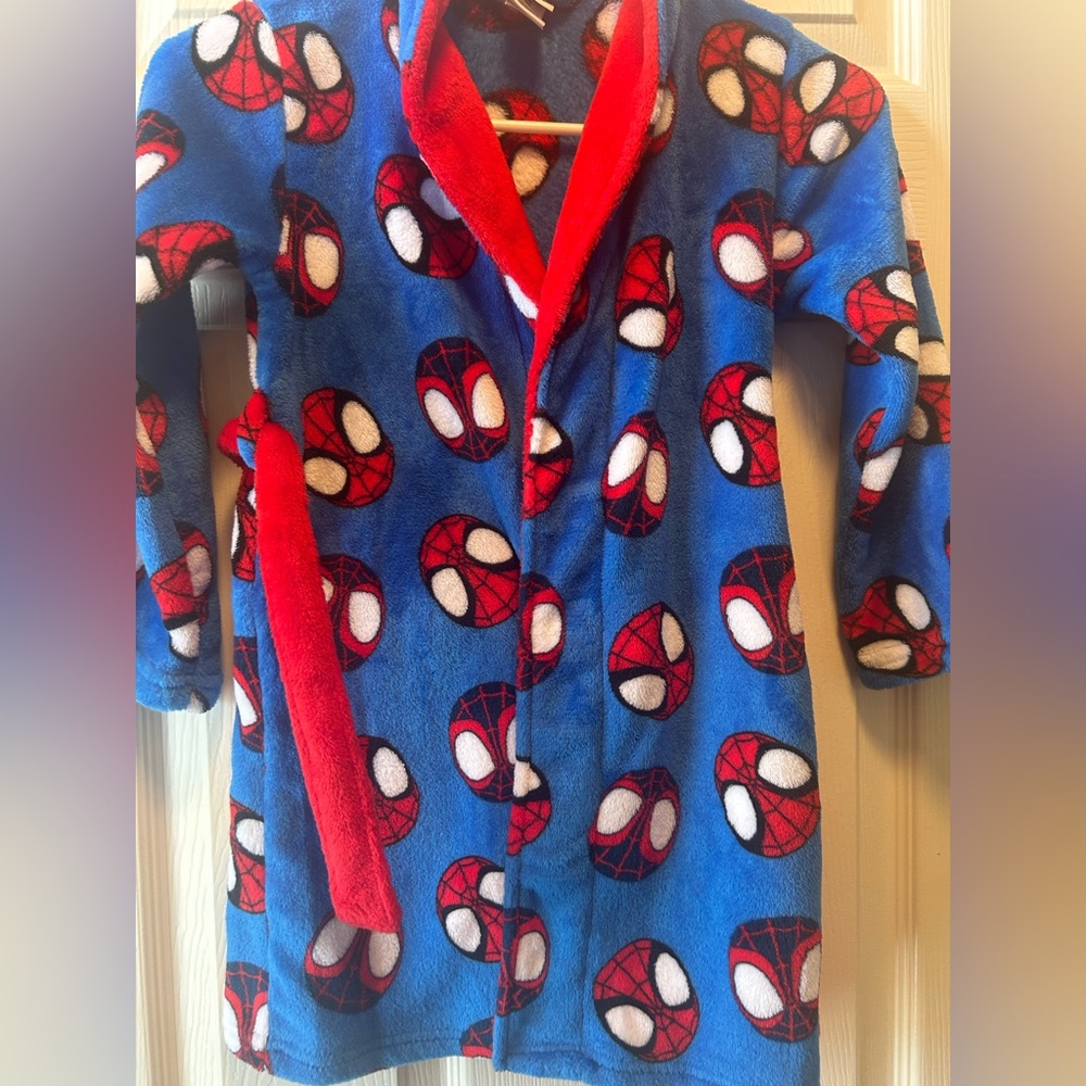 Marvel Blue and Red Spider Hero Robe - Picture 2 of 4
